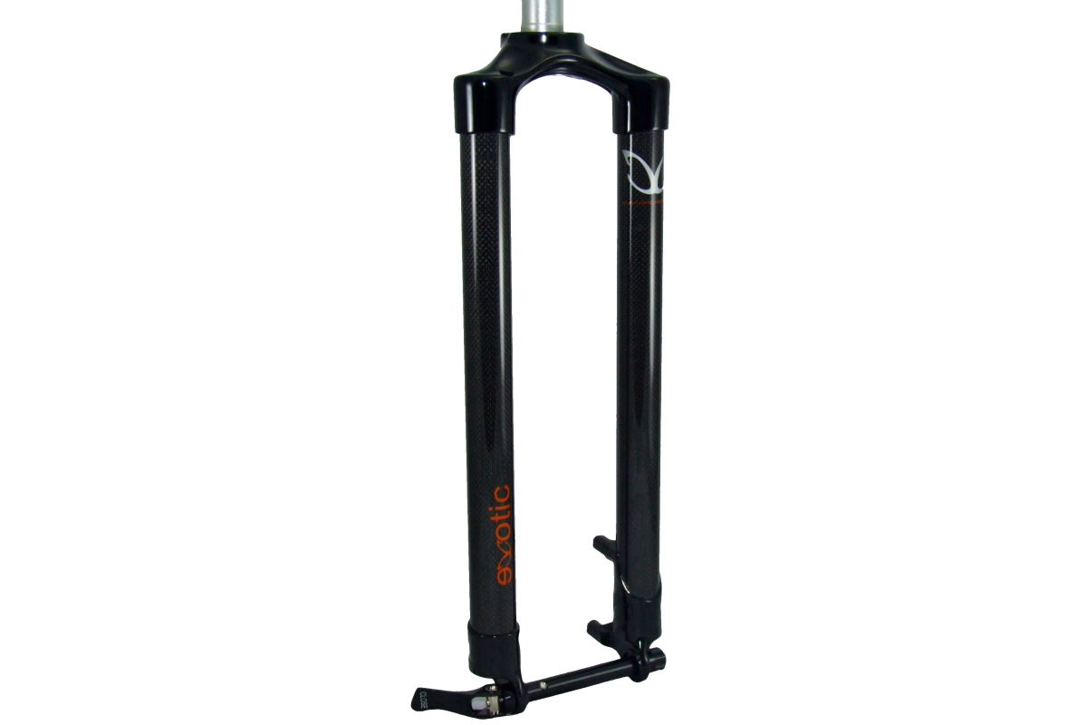 eXotic Rigid Carbon 3K Fork Includes 15mm Quick Release PM Disc 44.5 46.5 49.0cm - Picture 14 of 15